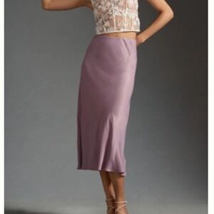 Anthropologie Tilda Slip Skirt